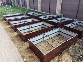 Грядка оцинкованная с полимерным покрытием высота 40 см ширина до 0,6 м